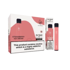 Elf Bar Strawberry Ice Cream 600 (20 Mg)