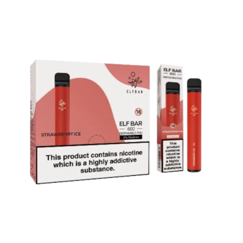 Elf Bar Strawberry Ice 600 (20mg) 3 Elf Bar Strawberry Ice 600 (20mg)