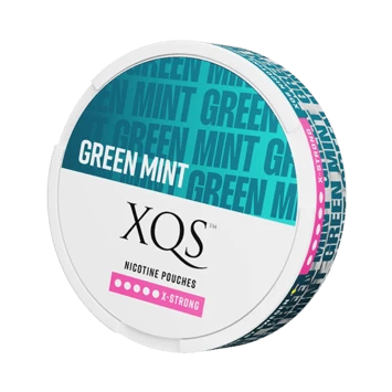XQS Green Mint Slim Extra Strong Nicotine Pouches 3 XQS Green Mint Slim Extra Strong Nicotine Pouches